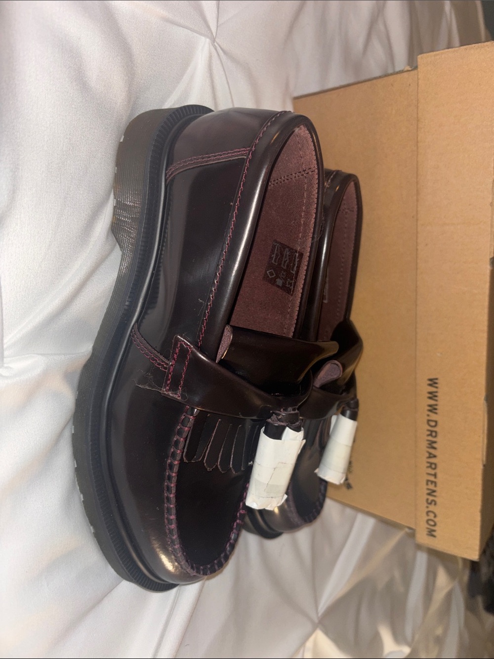Dr. Martens Adrian Smooth Tassel Cherry Loafer 38 EU (US Women’s 7–runs large)